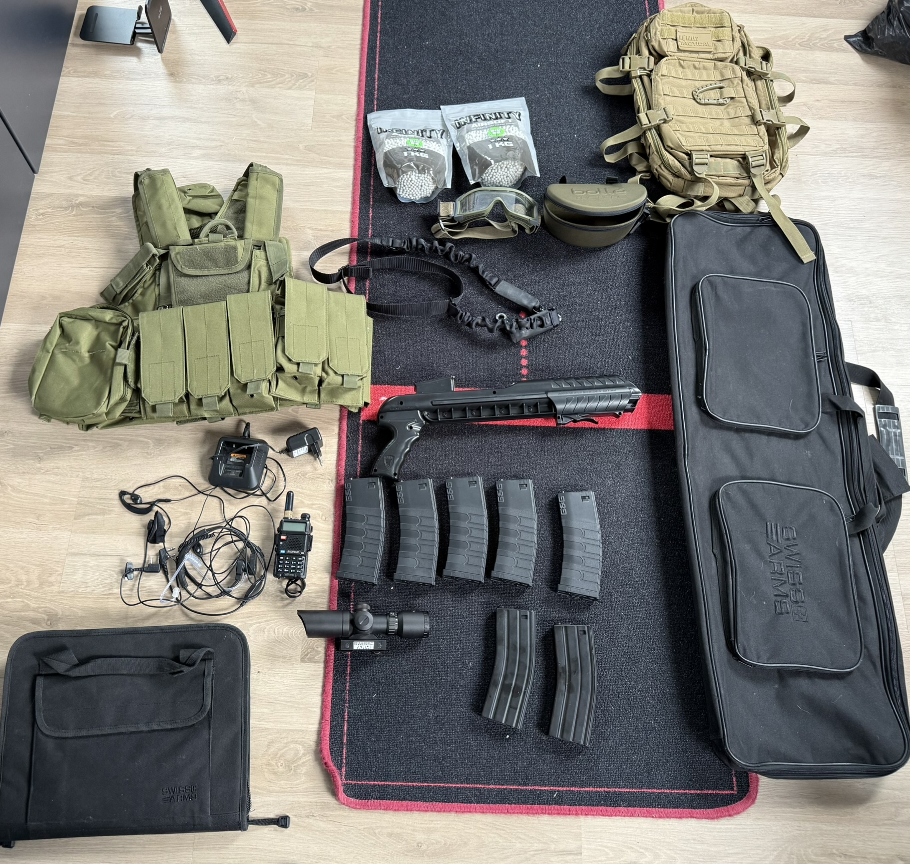 Diverse airsoft accesoires