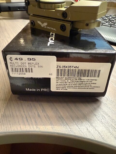 NIEUWE JS-TACTICAL COMPACT RED DOT TAN (JS-15X35TAN)